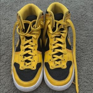 Yellow and Black Nike Dunk